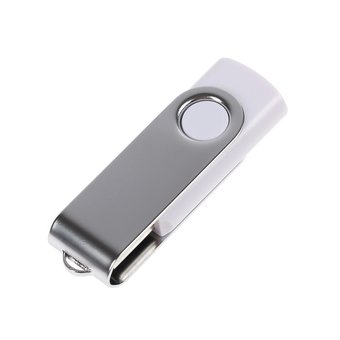  USB-флешка Mirex 13600-FMUSWT64 64GB Swivel, USB 2.0, Белый 