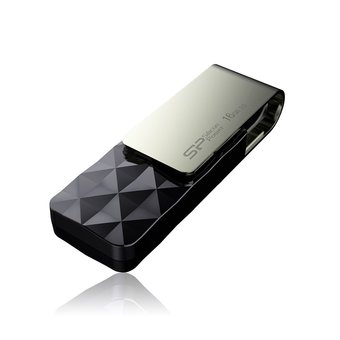  USB-флешка 16Gb Silicon Power Blaze B30, USB 3.0, Черный (SP016GBUF3B30V1K) 