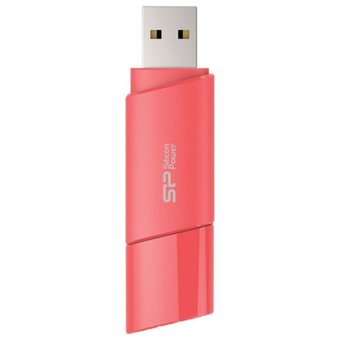  USB-флешка Silicon Power SP064GBUF2U06V1P 64GB Ultima U06, USB 2.0, Коралловый 