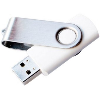  USB-флешка Mirex 4GB Swivel, USB 2.0, Белый (13600-FMUSWT04) 