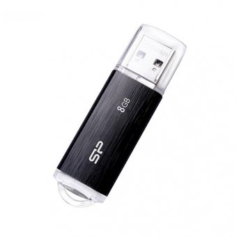  USB-флешка Silicon Power 8Gb Ultima U02, USB 2.0, Черный (SP008GBUF2U02V1K) 