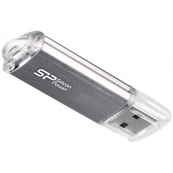  USB-флешка Silicon Power 8Gb Ultima II, USB 2.0, Серебристый (SP008GBUF2M01V1S) 
