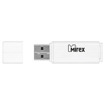  USB-флешка Mirex 13600-FMULWH64 64GB Line, USB 2.0, Белый 
