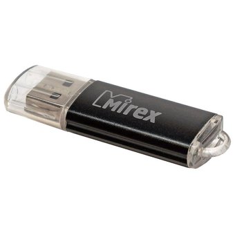  USB-флешка Mirex 8GB Unit, USB 2.0, Черный (13600-FMUUND08) 