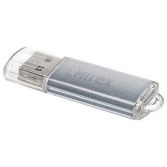  USB-флешка 16GB Mirex Unit, USB 2.0, Серебро (13600-FMUUSI16) 