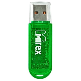  USB-флешка Mirex 4GB Elf, USB 2.0, Зеленый (13600-FMUGRE04) 