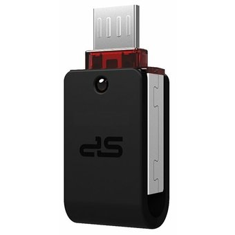  USB-флешка Silicon Power 8Gb Mobile X31 OTG, USB 3.0/MicroUSB, Черный (SP008GBUF3X31V1K) 