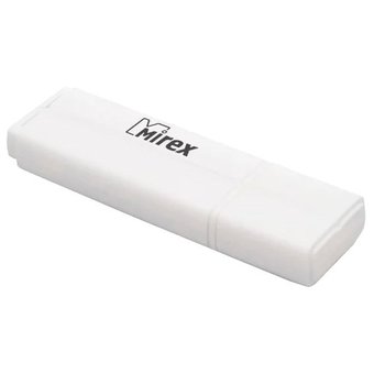  USB-флешка Mirex 13600-FMULWH64 64GB Line, USB 2.0, Белый 