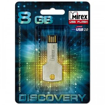  USB-флешка Mirex 8GB Round Key, USB 2.0 (13600-DVRROK08) 