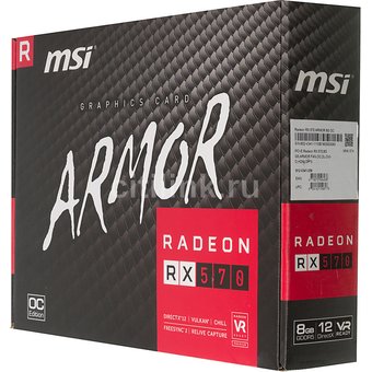  Видеокарта AMD Radeon RX 570 MSI PCI-E 8192Mb (RX 570 ARMOR 8G OC) 