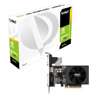  Видеокарта Palit PCI-E PA-GT730K-2GD3H nVidia GeForce GT 730 2048Mb 64bit DDR3 800/1804 DVIx1/HDMIx1/CRTx1/HDCP Ret 