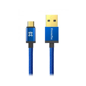  Дата-кабель XtremeMac Reversible USB-C to USB-A 1,2мцвет синий 