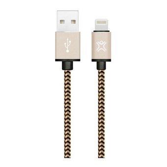  Дата-кабель XtremeMac Premium Lightning to USB Оплетка из нейлона 1,2м золотой 