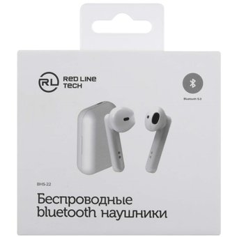  Наушники bluetooth Redline BHS-22 белый 