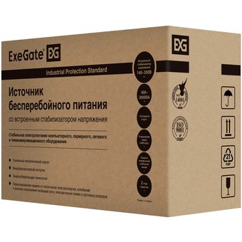  ИБП ExeGate EP212516RUS Power Back NNB-800 800VA, Black, 2 евророзетки 