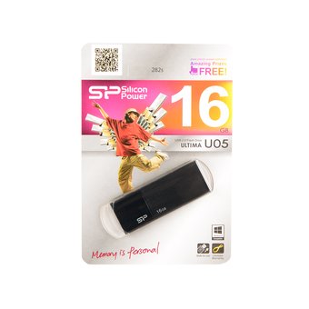  USB-флешка Silicon Power Ultima U05 SP016GBUF2U05V1K 16Gb USB2.0 черный 