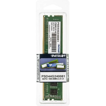  Оперативная память 4Gb DDR4 2400Mhz Patriot SO-DIMM (PSD44G240081S) 