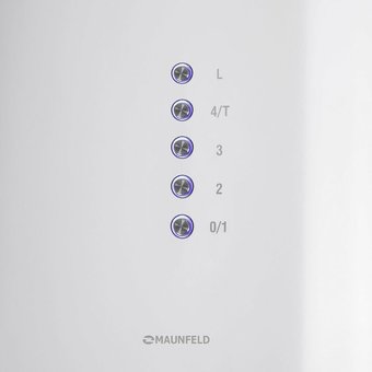 Вытяжка Maunfeld Lee Wall 39 белый упр. кнопочное (1 мотор) 