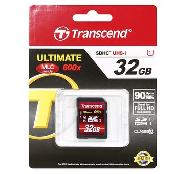  Карта памяти Transcend TS32GSDHC10U1 SDHC Ultimate, 32GB UHS-I Class 10 U1 