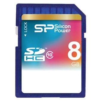 Карта памяти Silicon Power SD 8GB Elite SDHC Class 10 UHS-I (SP008GBSDHAU1V10) 