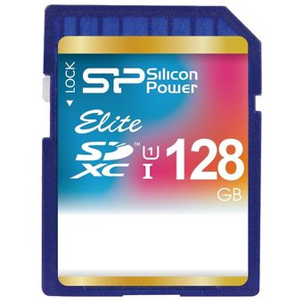  Карта памяти Silicon Power SP128GBSDXAU1V10 SD 128GB Elite SDXC Class 10 UHS-I 