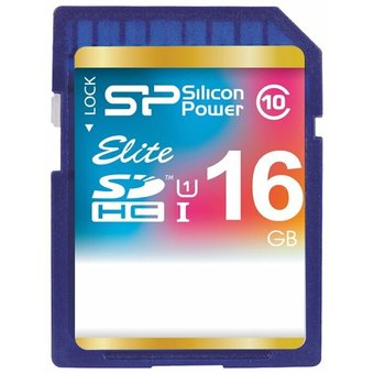  Карта памяти Silicon Power SP016GBSDHAU1V10 SD 16GB Elite SDHC Class 10 UHS-I 