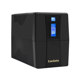  ИБП ExeGate EX292790RUS Power Smart ULB-1000.LCD.AVR.4C13.RJ.USB Black 