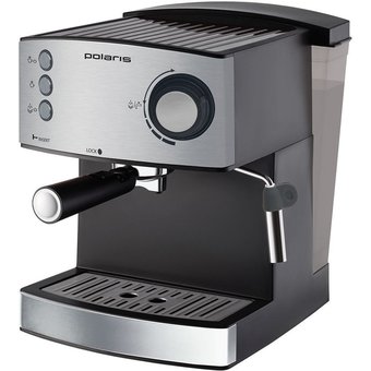  Кофеварка эспрессо Polaris PCM 1537AE Adore Crema нерж/черный 