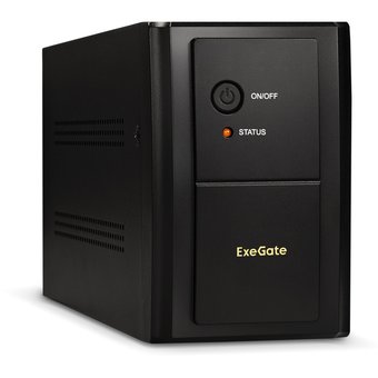  ИБП ExeGate EP212521RUS Power Back UNB-1500 1500VA, Black, 4 евророзетки 