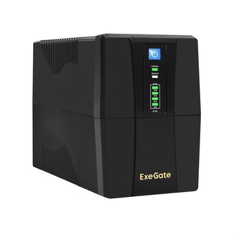  ИБП ExeGate EX292764RUS SpecialPro UNB-600.LED.AVR.2SH.RJ.USB Black 