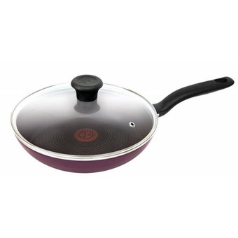  Сковорода TEFAL 04166924 Cook Right 24 см с крышкой 