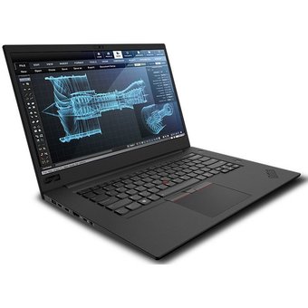  Ноутбук Lenovo ThinkPad P1 20QT0051RT i7 9750H/16Gb/SSD512Gb/nVidia Quadro T1000 4Gb/15.6"/IPS/UHD (3840x2160)/Win10 Pro/black/grey 