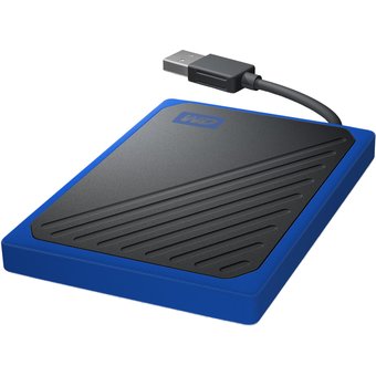  Внешний SSD Western Digital 500Gb My Passport Go Blue (WDBMCG5000ABT-WESN) 