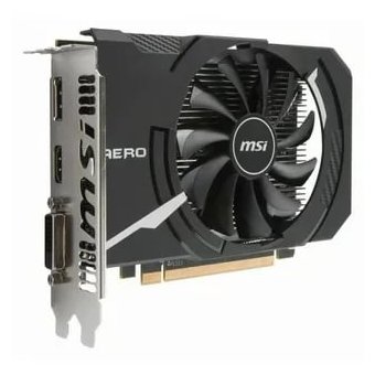 Видеокарта MSI Radeon RX 560 AERO ITX 4G OC AMD Radeon RX 560 4096Mb 128bit GDDR5 1196/7000 DVIx1/HDMIx1/DPx1/HDCP Ret 