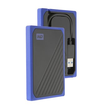  Внешний SSD Western Digital 500Gb My Passport Go Blue (WDBMCG5000ABT-WESN) 