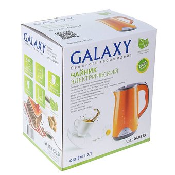  Чайник GALAXY  GL 0313 белый 