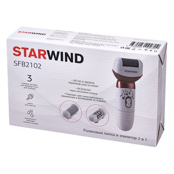 Пилка роликовая Starwind SFB2102 белый/розовый 