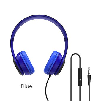  УЦ Наушники полноразмерные Borofone BO5 Star (blue) (ПУ) 