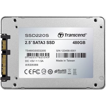  SSD 2.5" 480GB SATA3 Transcend SSD220S (TS480GSSD220S) 