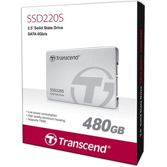  SSD 2.5" 480GB SATA3 Transcend SSD220S (TS480GSSD220S) 