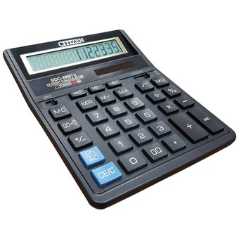  Калькулятор бухгалтерский Citizen SDC 888TII черный 