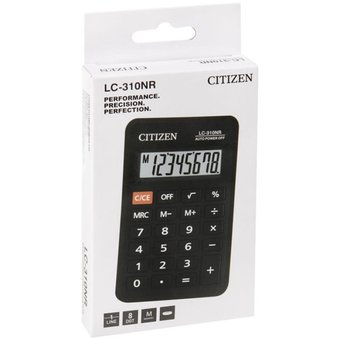  Калькулятор карманный Citizen LC210NR черный 