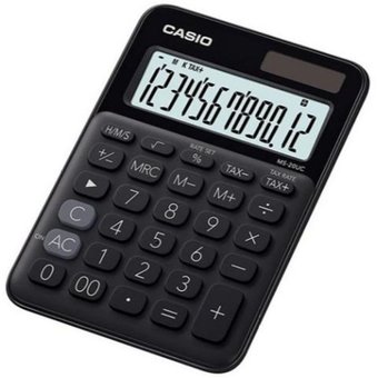  Калькулятор настольный Casio MS-20UC-BK-S-EC черный 