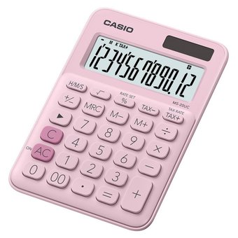  Калькулятор настольный Casio MS-20UC-PK-S-UC розовый 