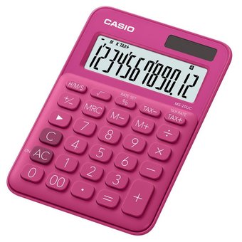  Калькулятор настольный Casio MS-20UC-RD-S-EC красный 