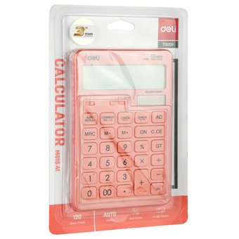 Калькулятор настольный Deli Touch EM01541 красный 