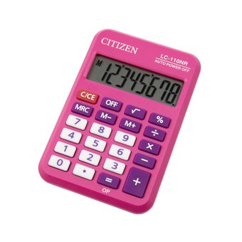 Калькулятор карманный Citizen Cool4School LC110NRPK розовый 
