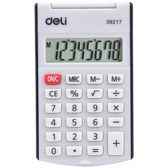  Калькулятор карманный Deli E39217/Black черный 