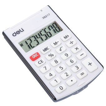  Калькулятор карманный Deli E39217/Black черный 
