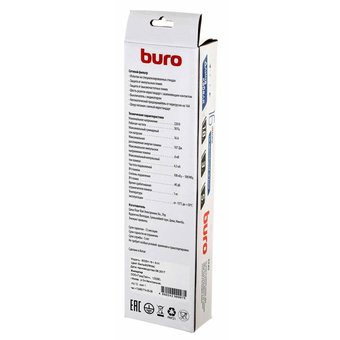  Сетевой фильтр Buro 600SH-16-1.8-W 1.8м (6 розеток) белый 
